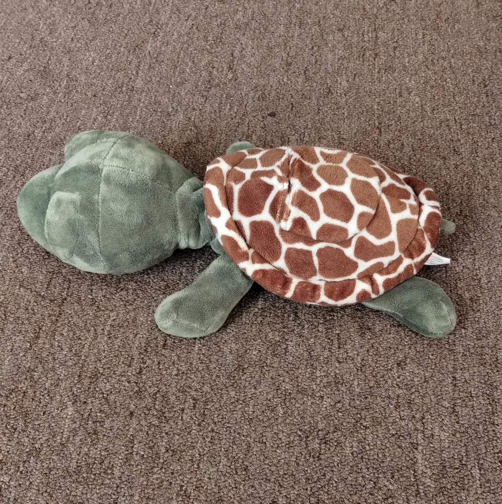 The Petting Zoo Plush Sea Turtle with Pocket (No Baby) 14” Long - Picture 5 of 12